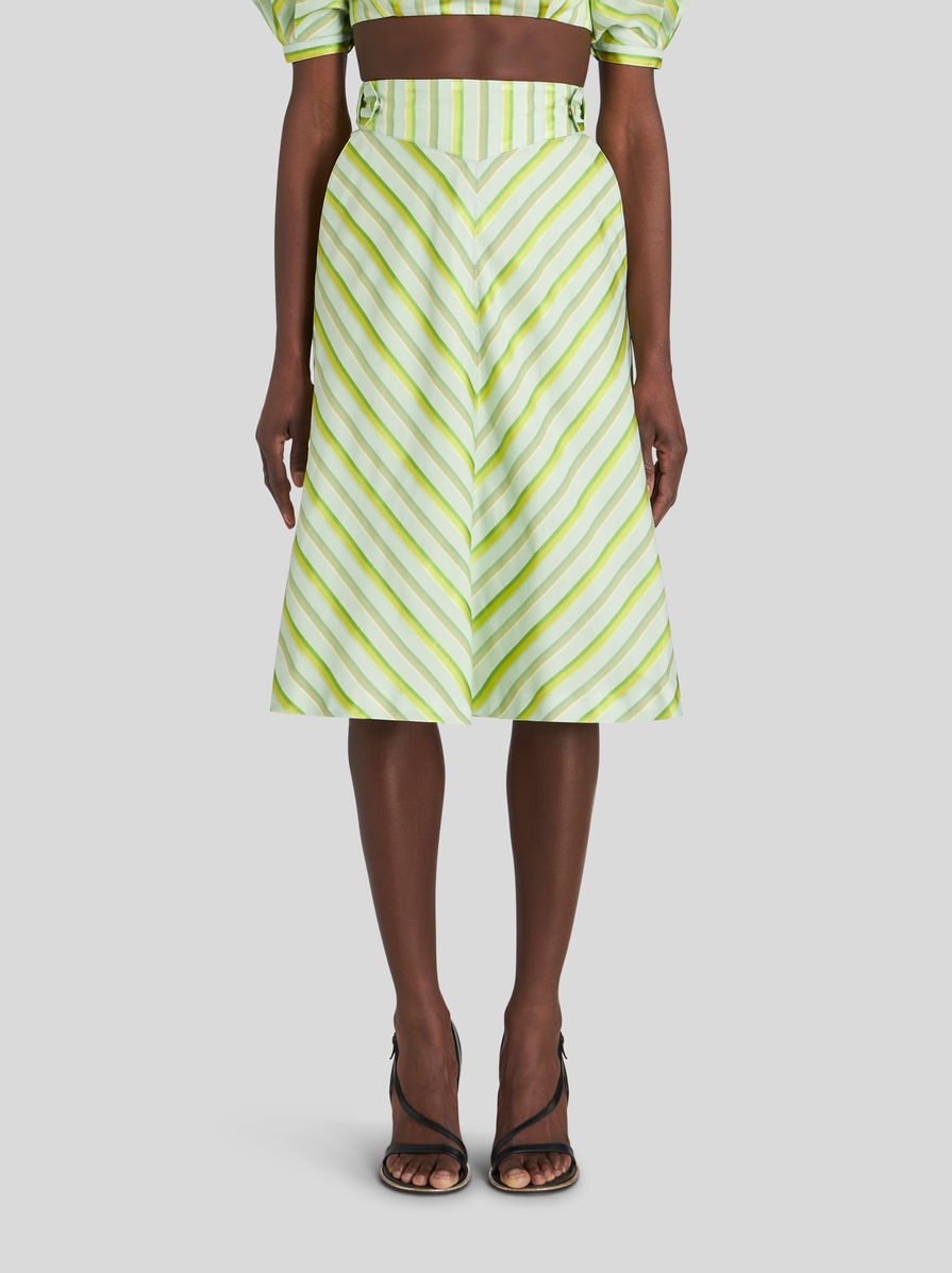 DEGRADÉ STRIPED SKIRT - 2