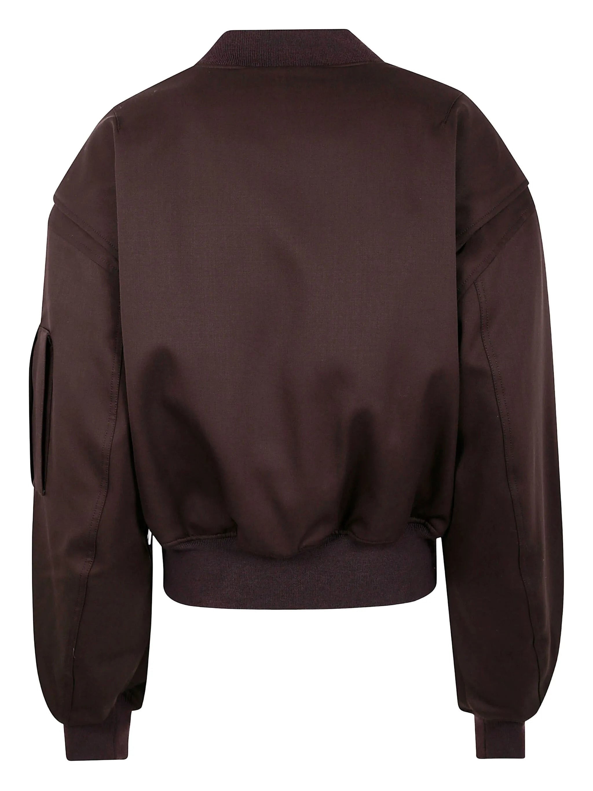 zip-fastening bomber jacket - 2