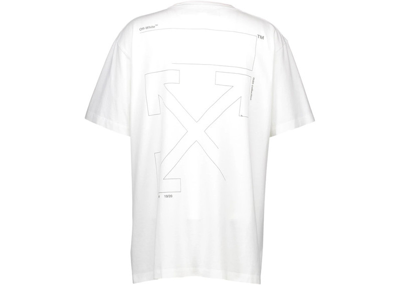 Off-White OFF-WHITE Slim Fit Unfinished T-Shirt White/Silver outlook