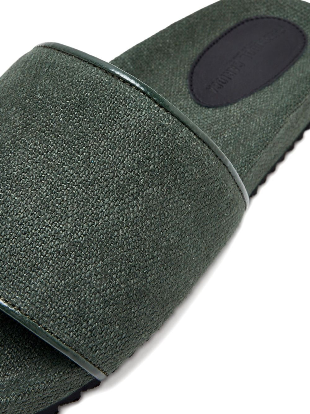 textured-band slide sandals - 3