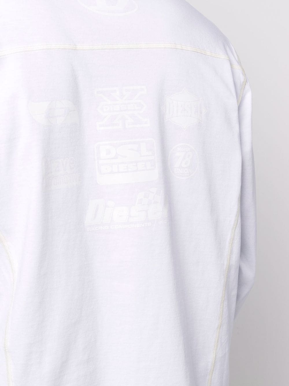 panelled tonal sweatshirt - 5