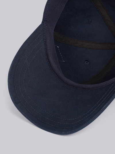 Thom Browne Navy Cotton Twill Baseball Cap outlook