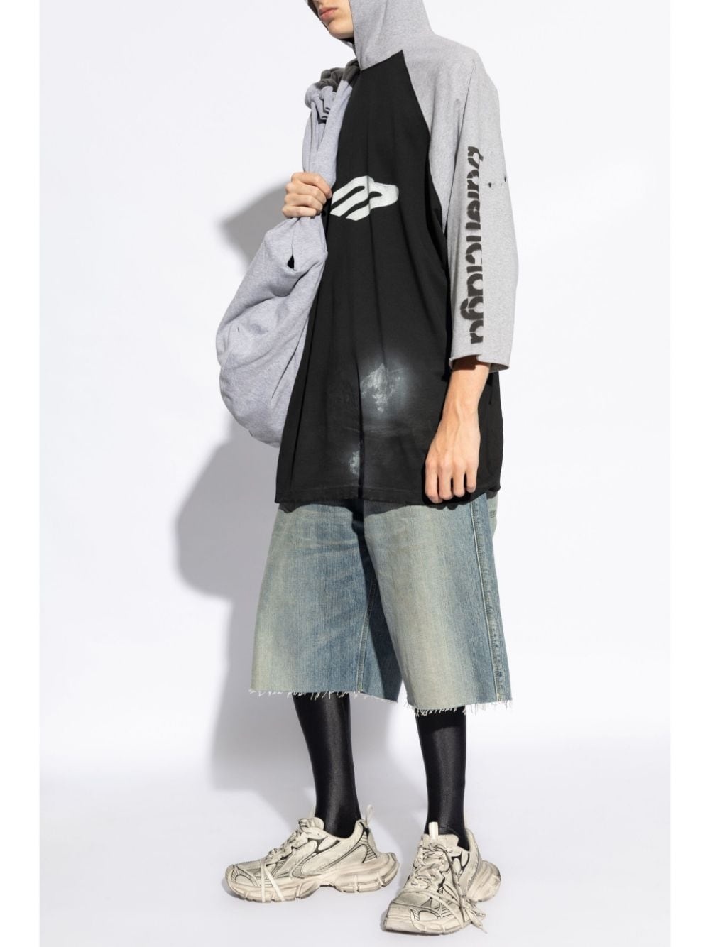 hooded stretch-cotton t-shirt - 2