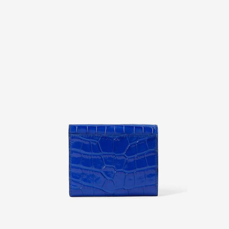 Embossed Leather TB Compact Wallet 3