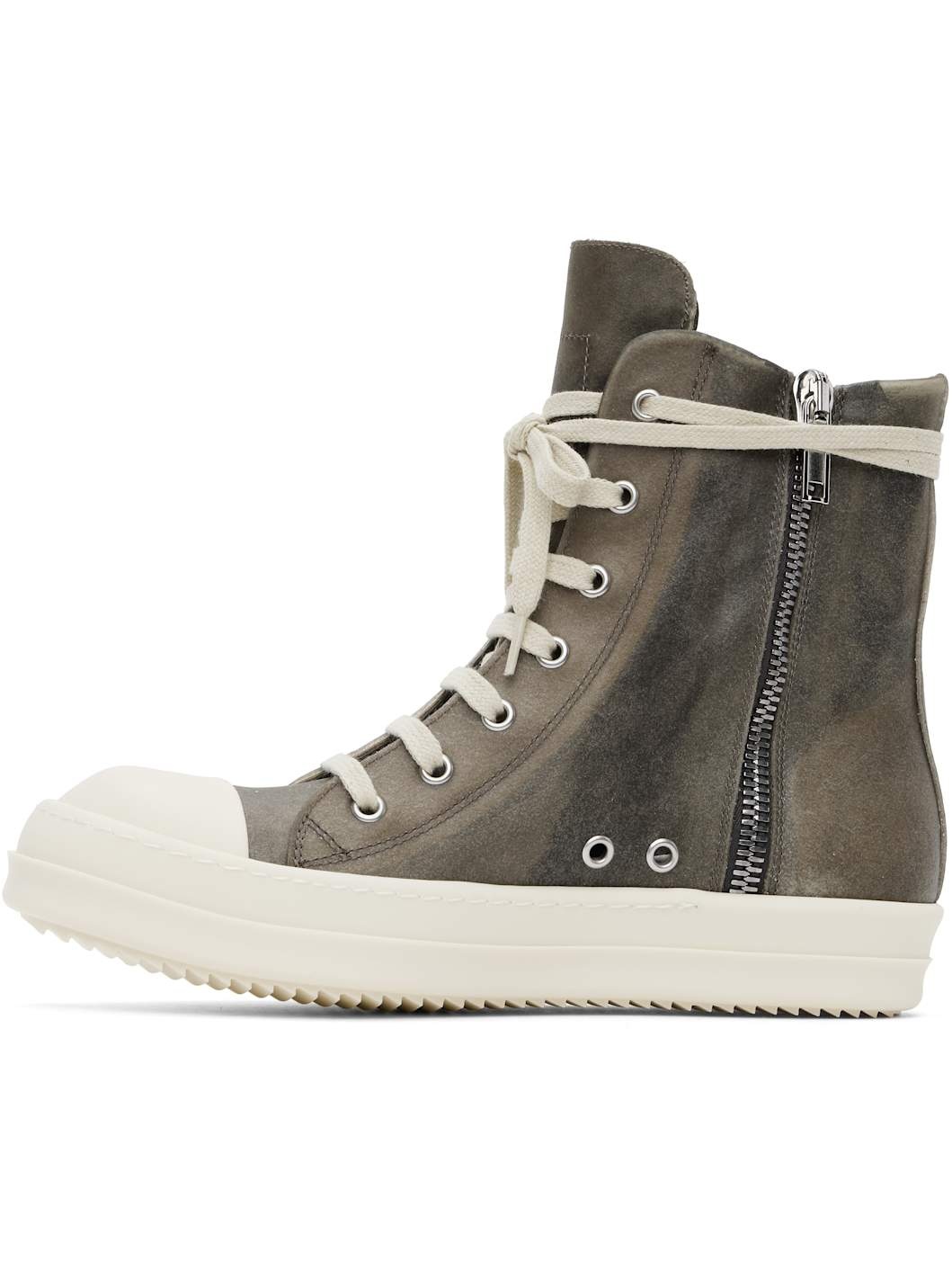 Gray Hollywood Leather Sneakers - 3