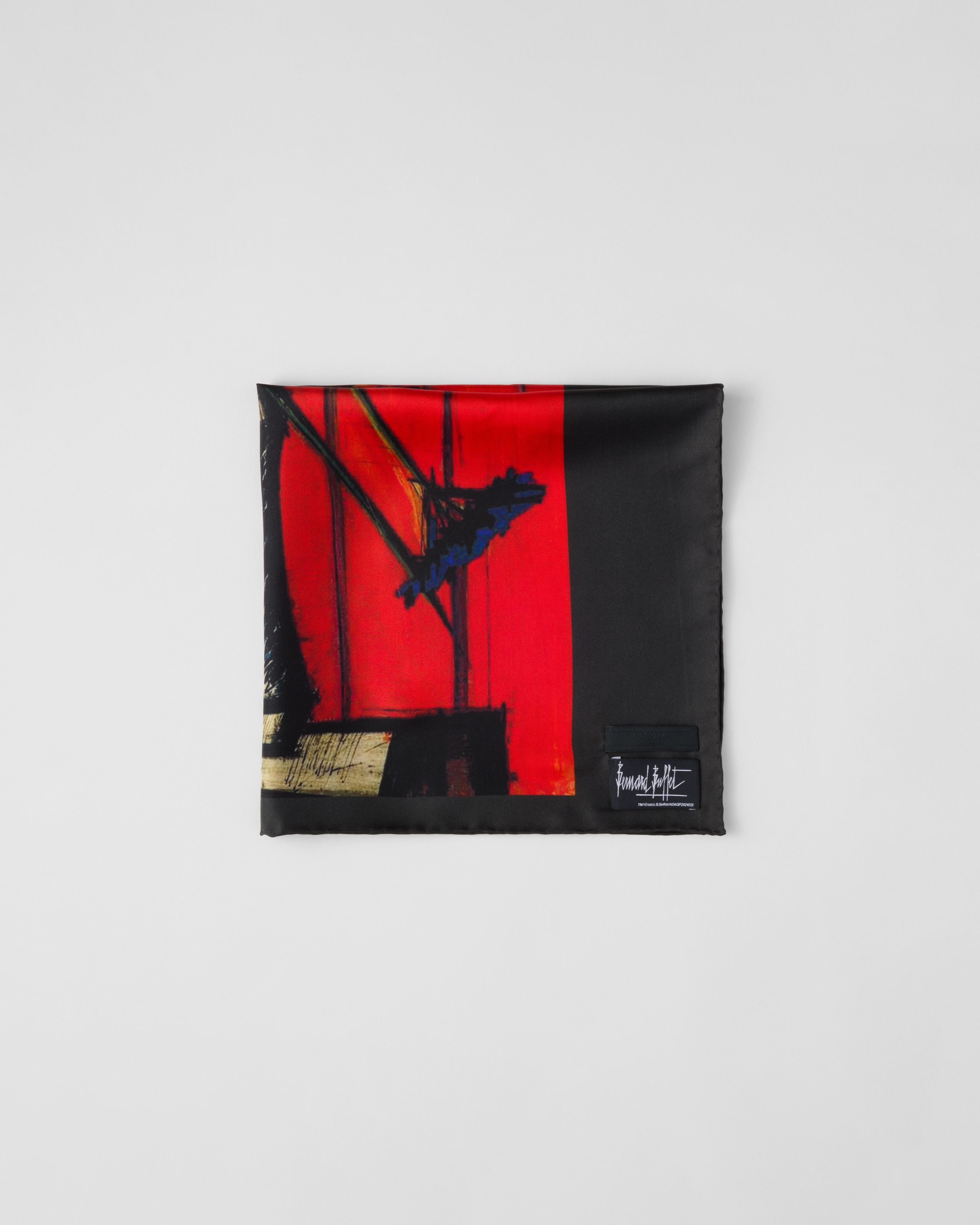 Printed twill scarf - 1