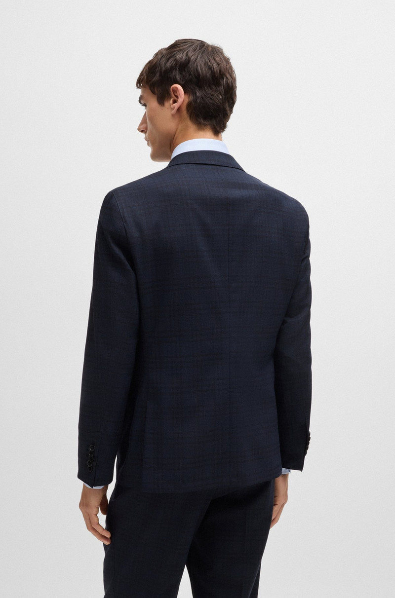 BOSS SLIM-FIT SUIT IN A CHECKED WOOL BLEND outlook