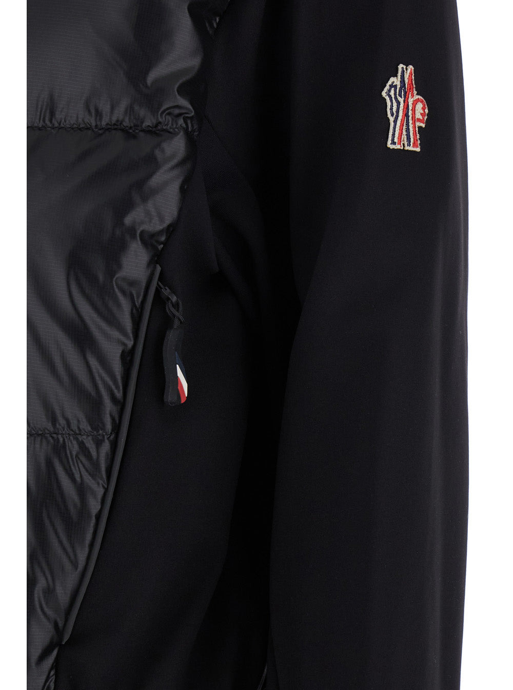 Moncler Grenoble Women Black Jacket With Zip And Logo Applied On The Sleeve In Tech Fabric Woman - 3