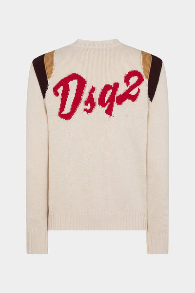 DSQUARED2 KNITTED COTTON CREWNECK PULLOVER outlook