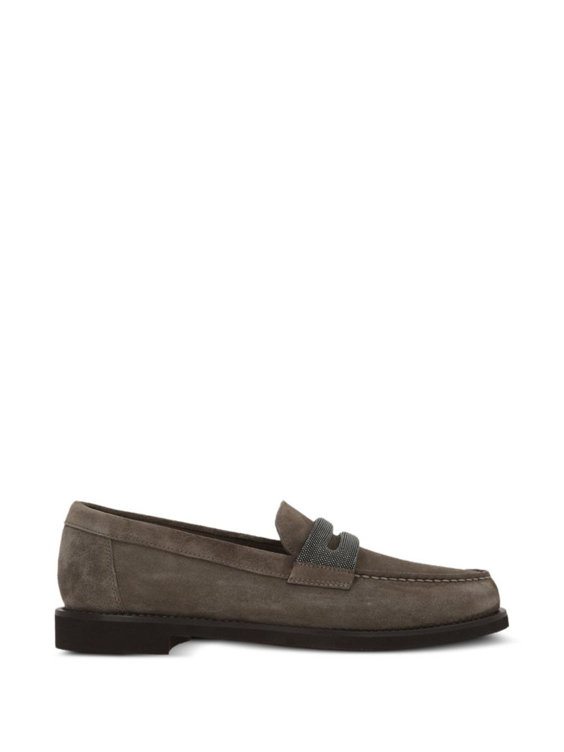 suede horsebit loafers 1