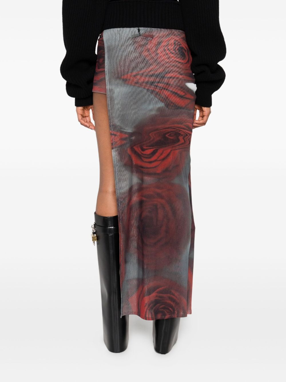 Blurry Roses mini skort - 4