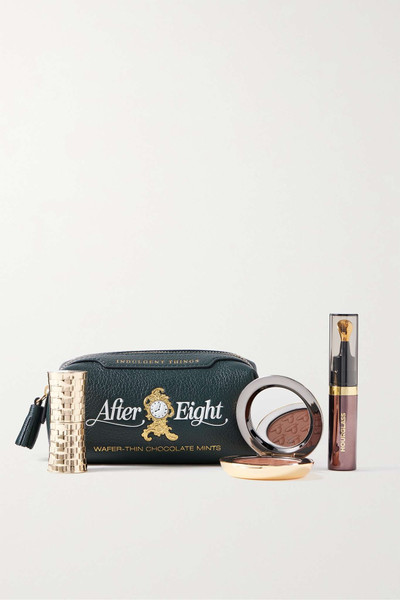 Anya Hindmarch After Eight Indulgent Things printed leather cosmetics case outlook