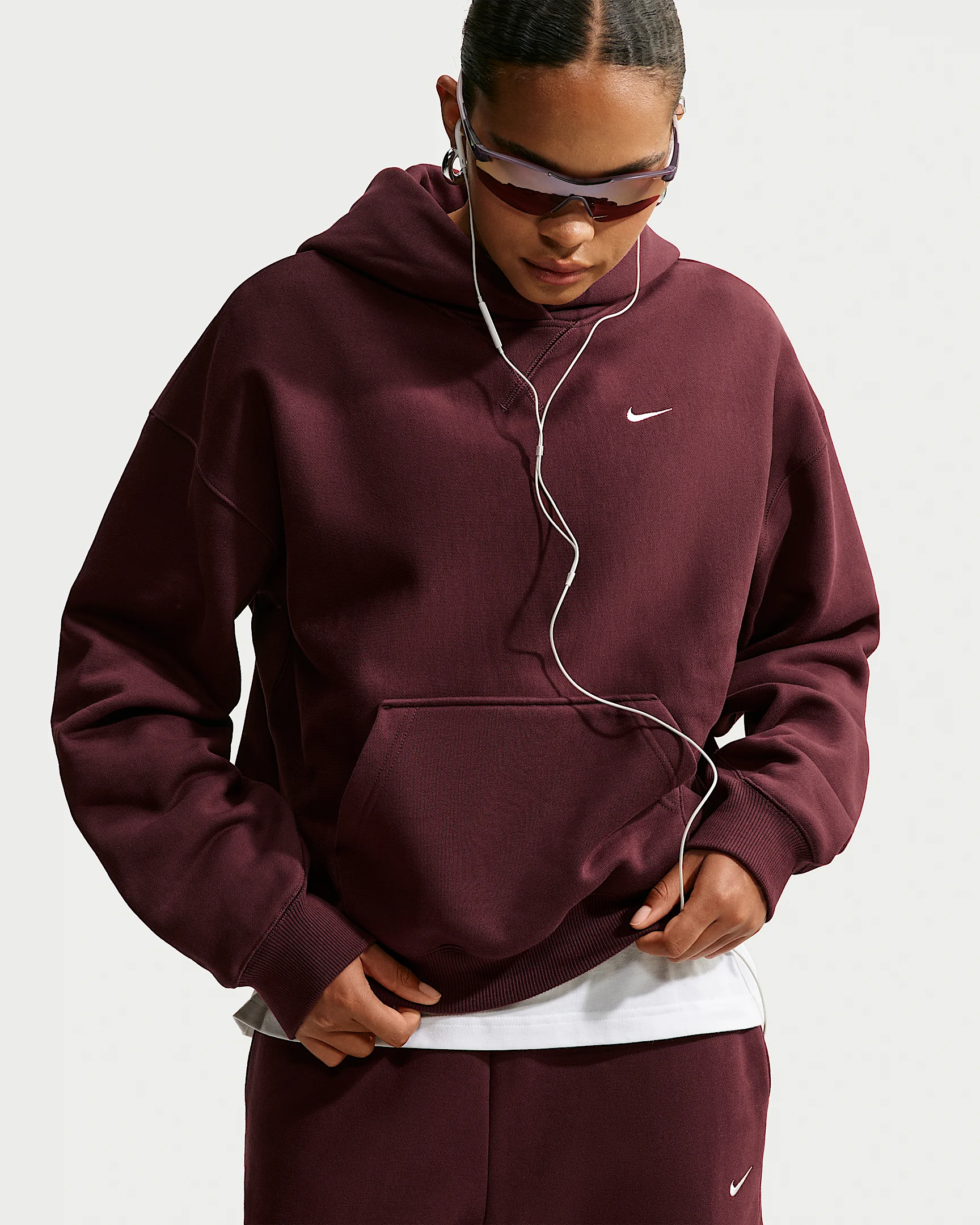 Nike Studio Fleece Heavyweight Women's Oversized Pullover Hoodie - 1