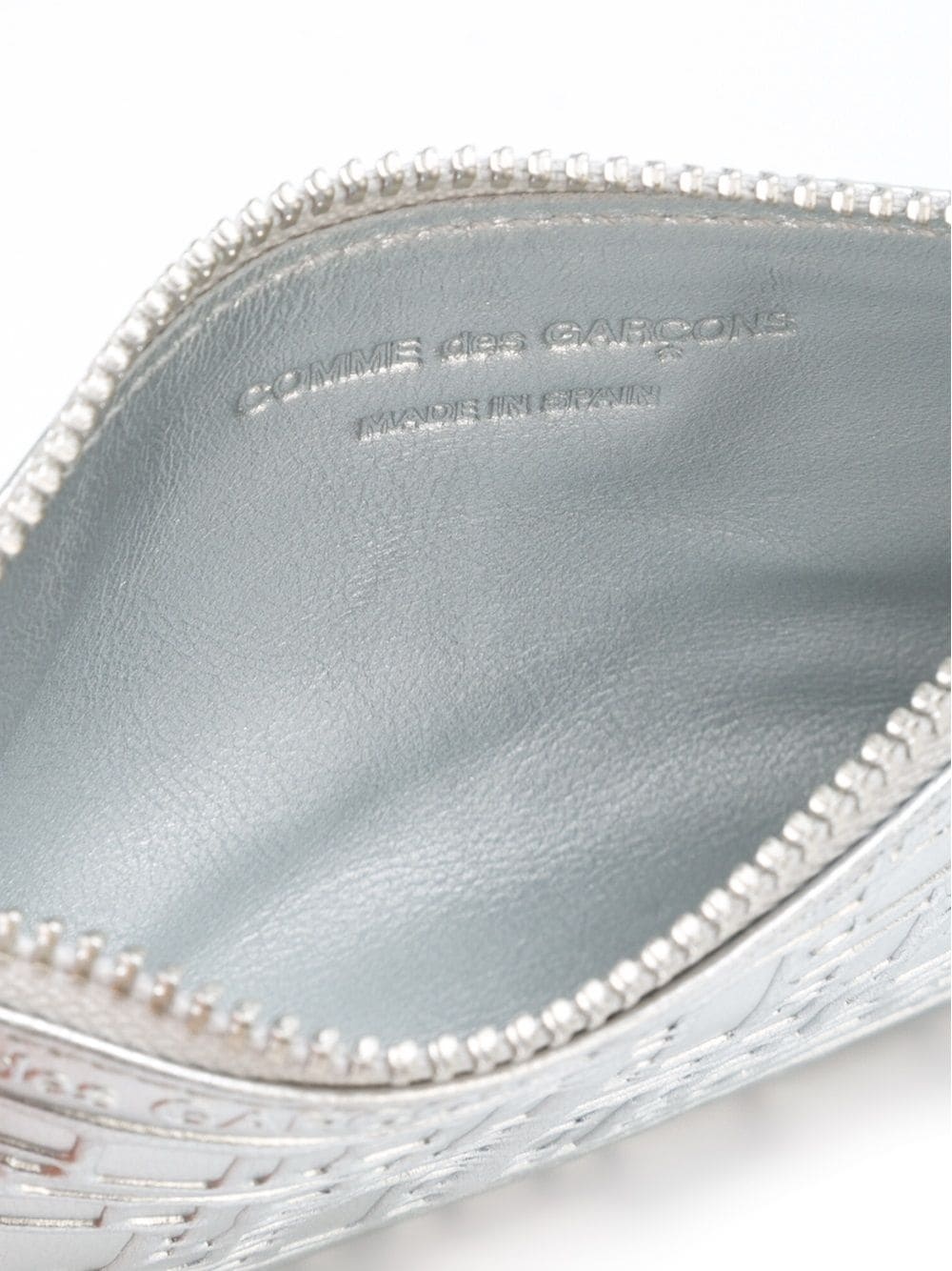 logo-embossed leather purse - 3