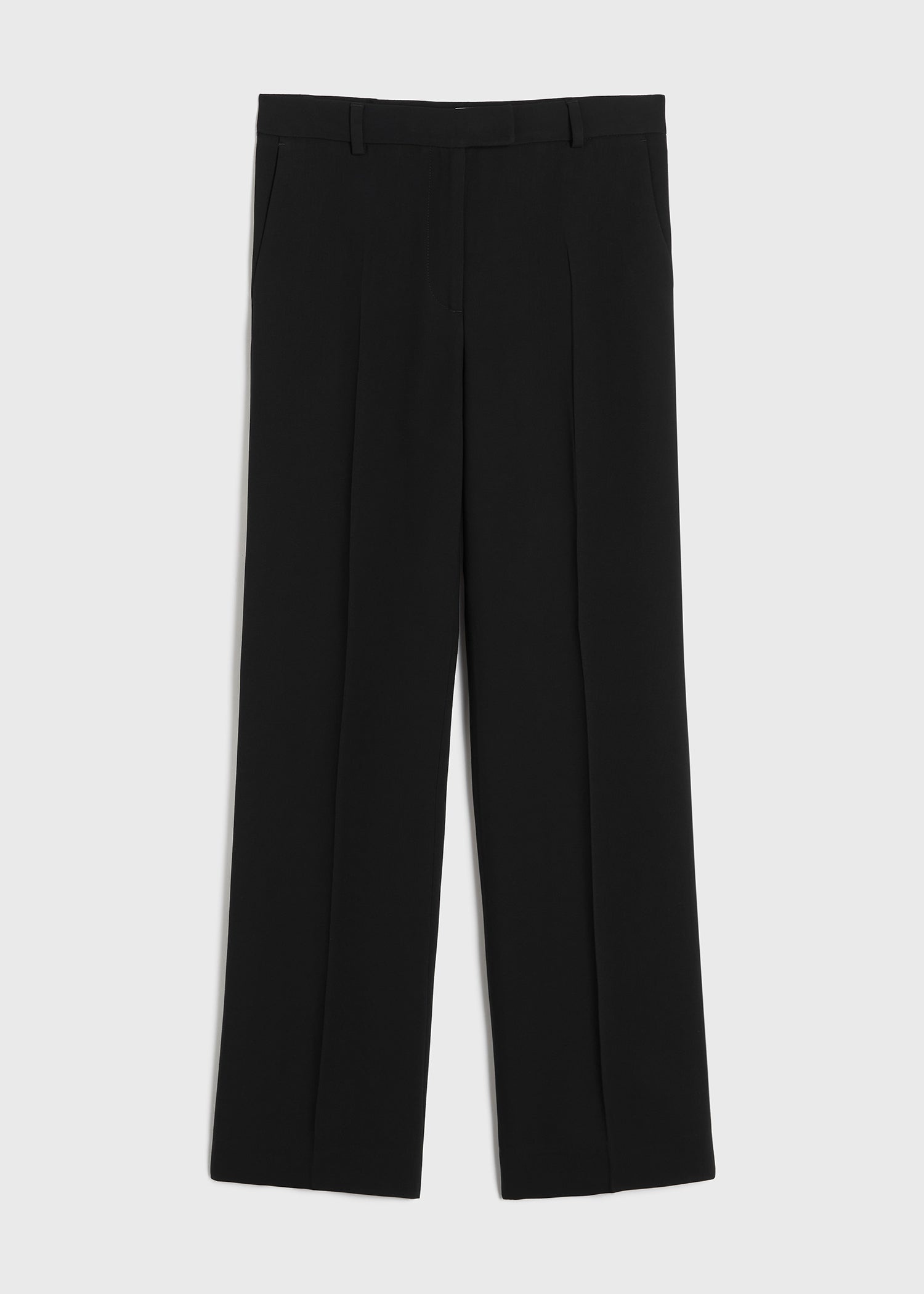 Relaxed straight trousers black - 1