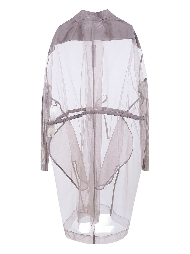 Rick Owens tie tulle coat outlook