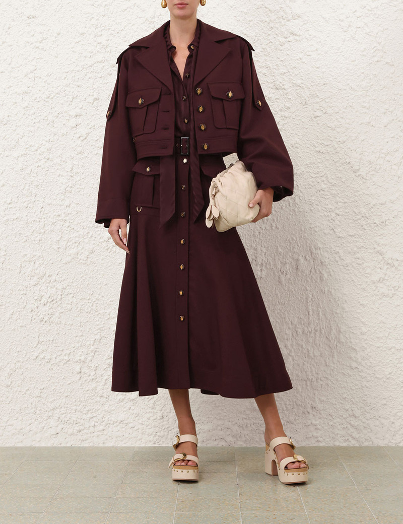 LUNA WOOL MIDI SKIRT 7