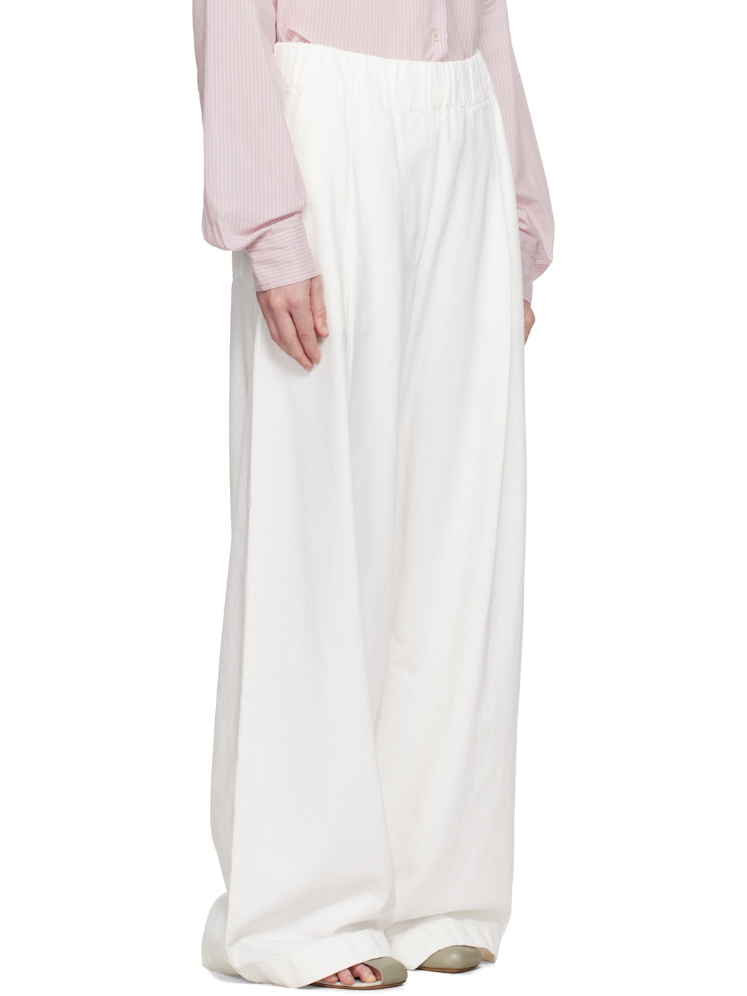 Off-White Drawstring Jeans - 2