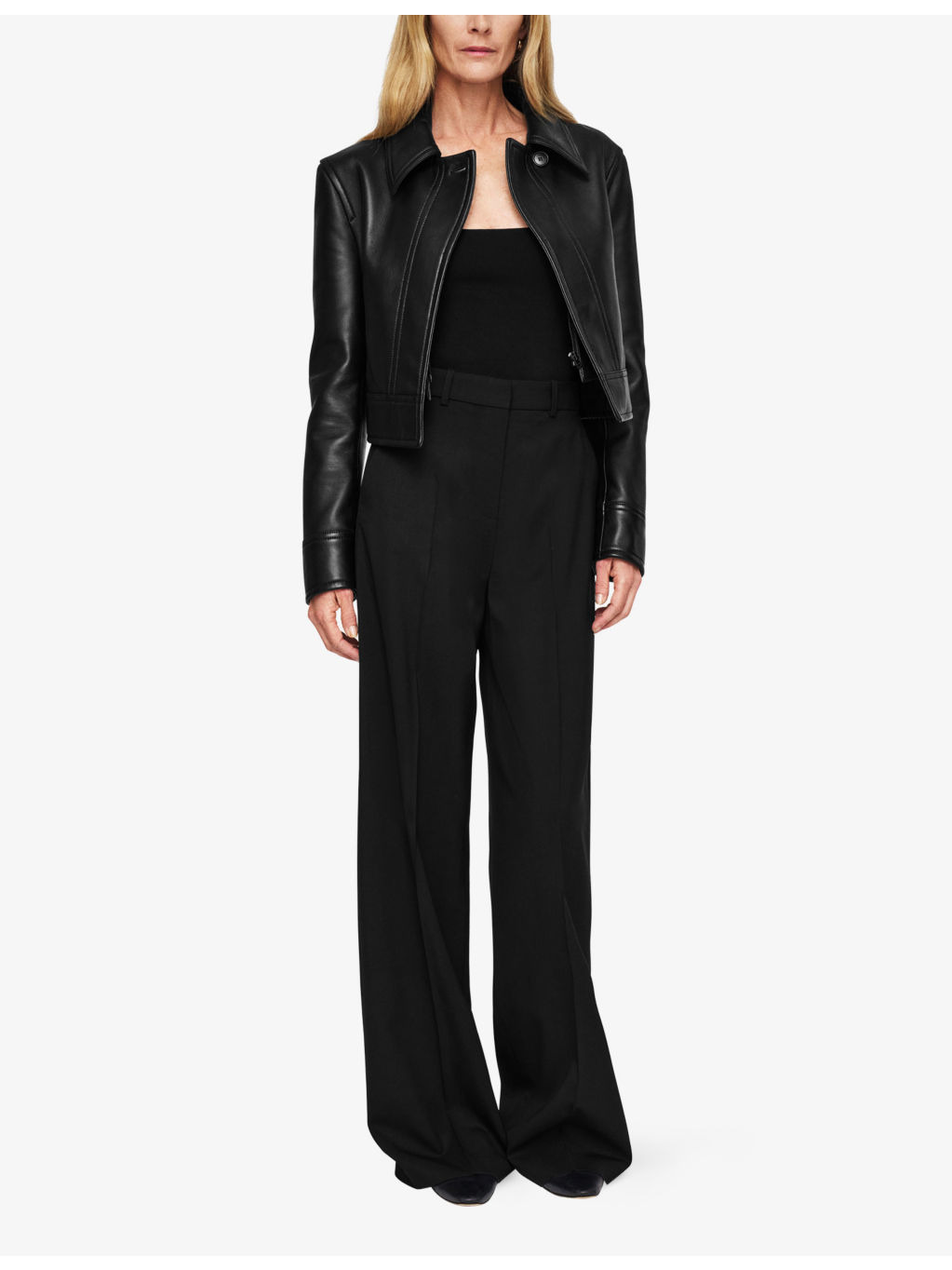 Alana Wide-Leg Stretch-Wool Trousers - 2