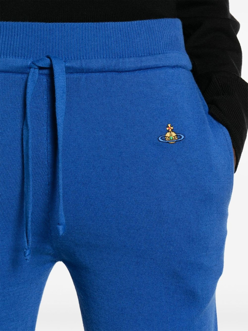 Ocean Orb-embroidered tapered trousers 5