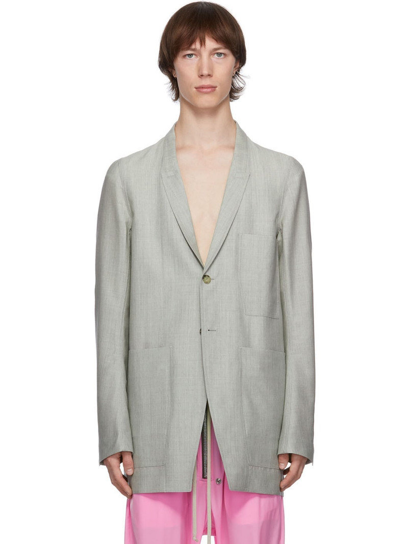 Grey Mohair Lido Jacket 1