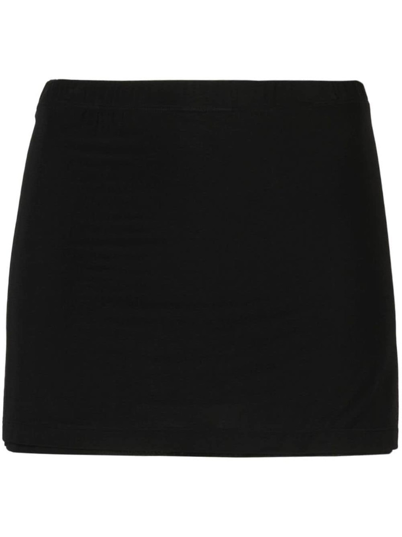 layered jersey miniskirt 1