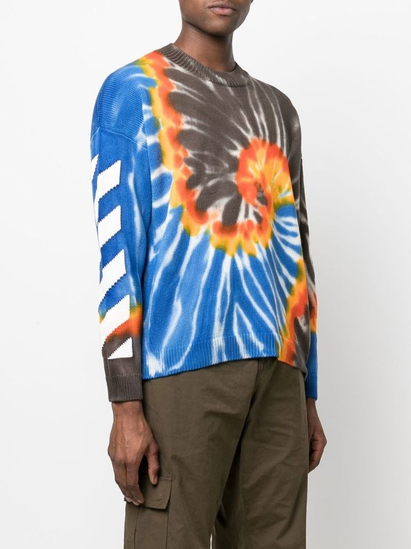 Arrows motif tie-dye sweatshirt - 4