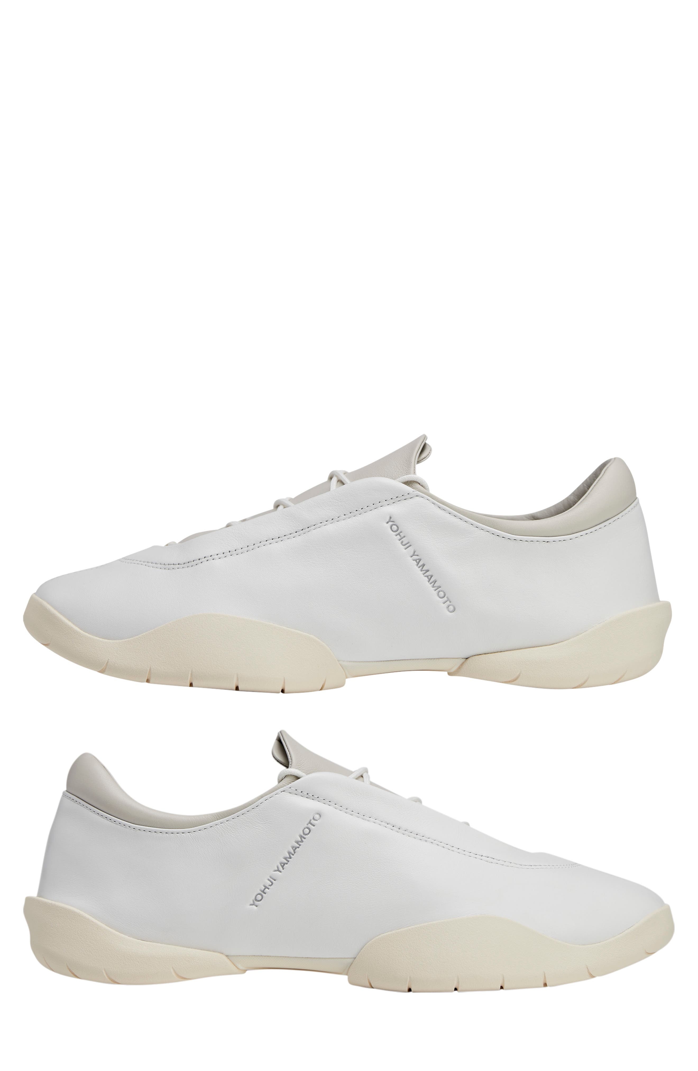 Y-3 Gender Inclusive Regu Low Top Sneaker in Core White/Talc/Wonder White at Nordstrom - 7
