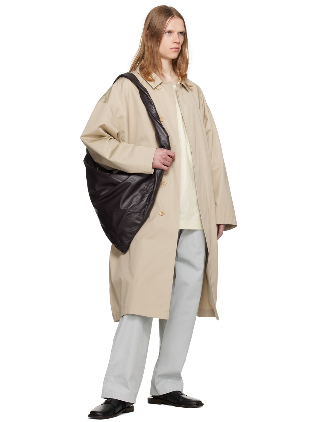 Beige Over Coat - 4