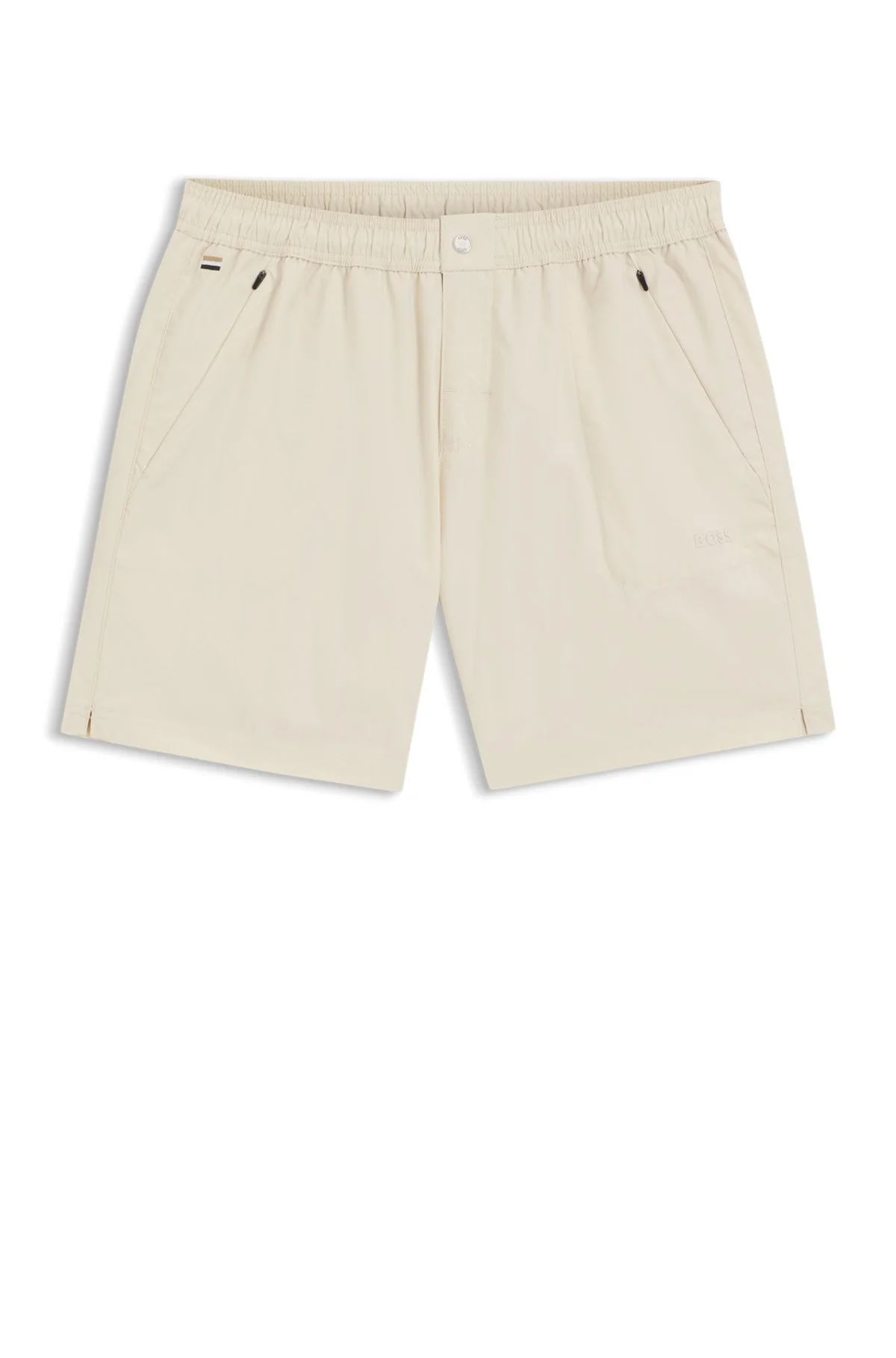 QUICK-DRY SWIM SHORTS WITH LOGO DETAIL - 1