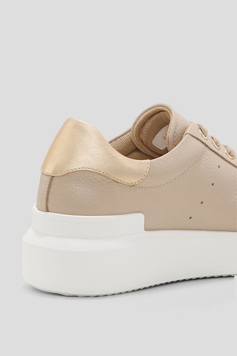 Hollywood Sneaker in Beige/Platinum - 7