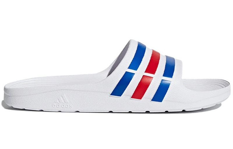 adidas adidas Duramo Slides 'White Blue Red' U43664 outlook