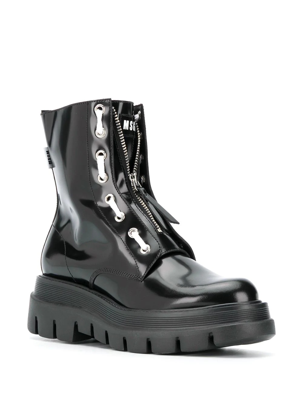 high-shine ankle-length boots - 2