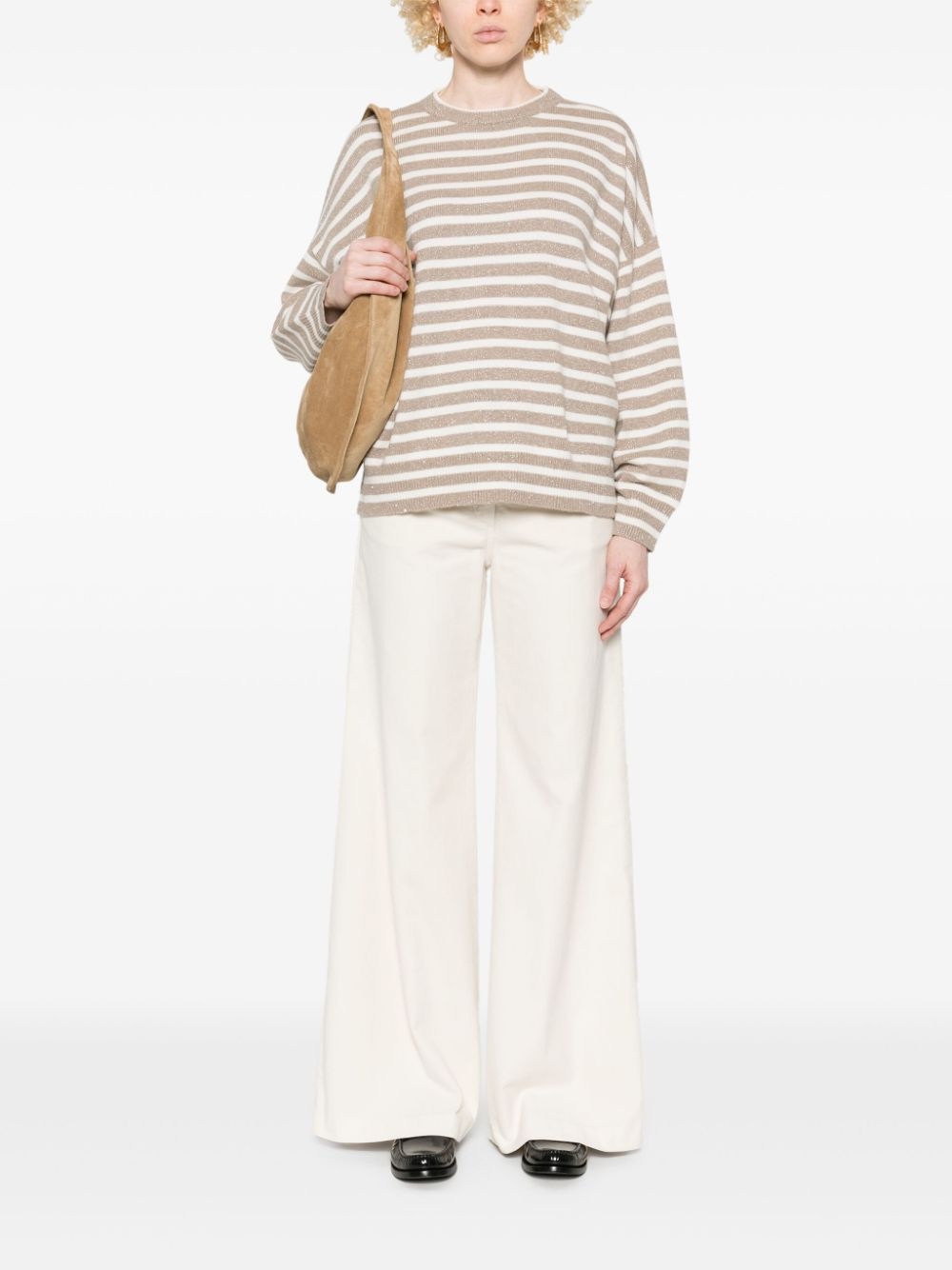 stripe-pattern jumper - 2