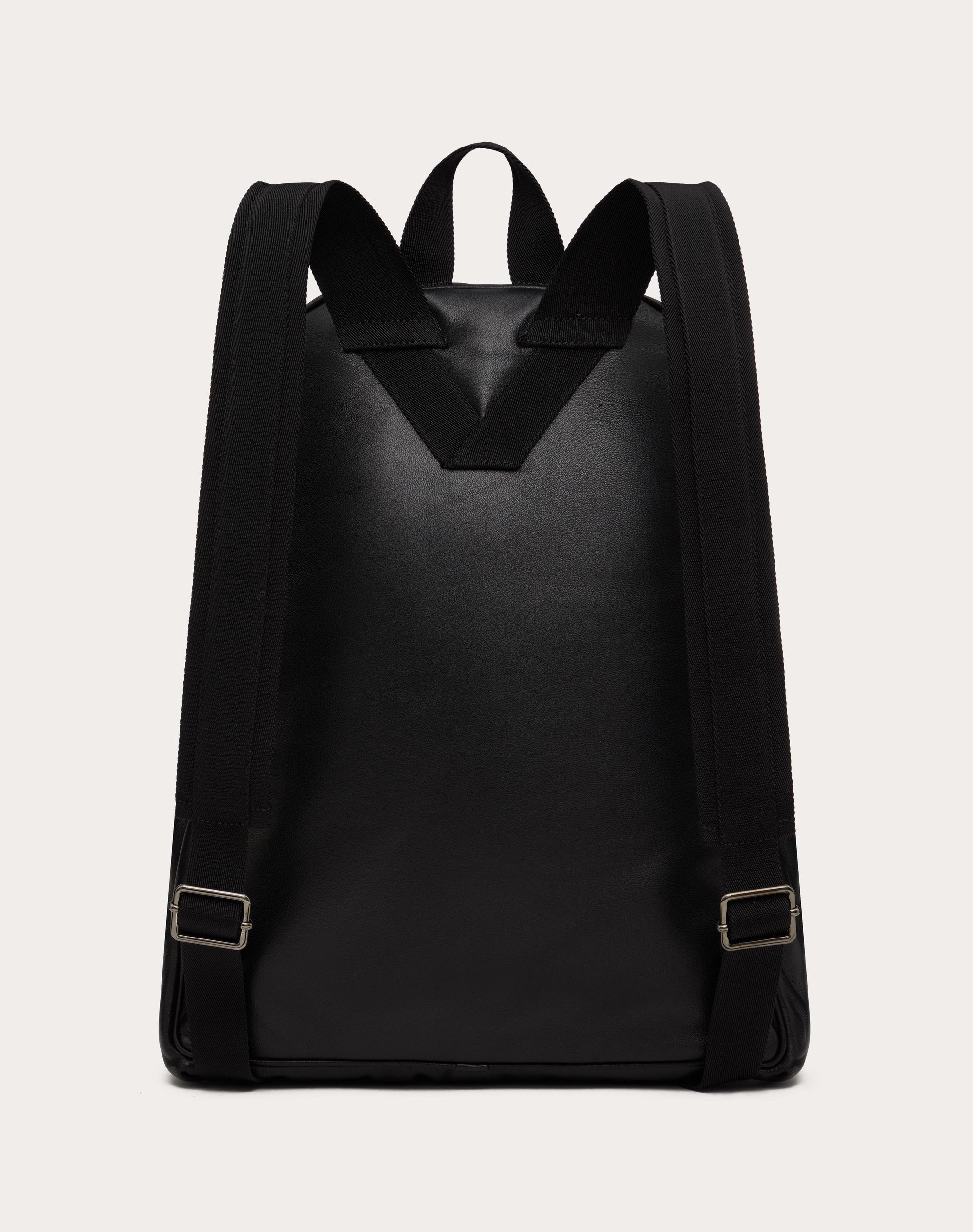 VALENTINO GARAVANI NOIR NAPPA LEATHER BACKPACK - 4