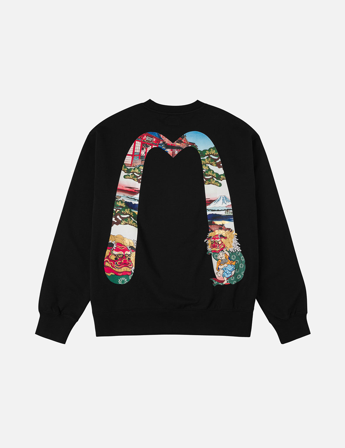 Godhead Lion Dance Daicock Print Loose Fit Sweatshirt - 3