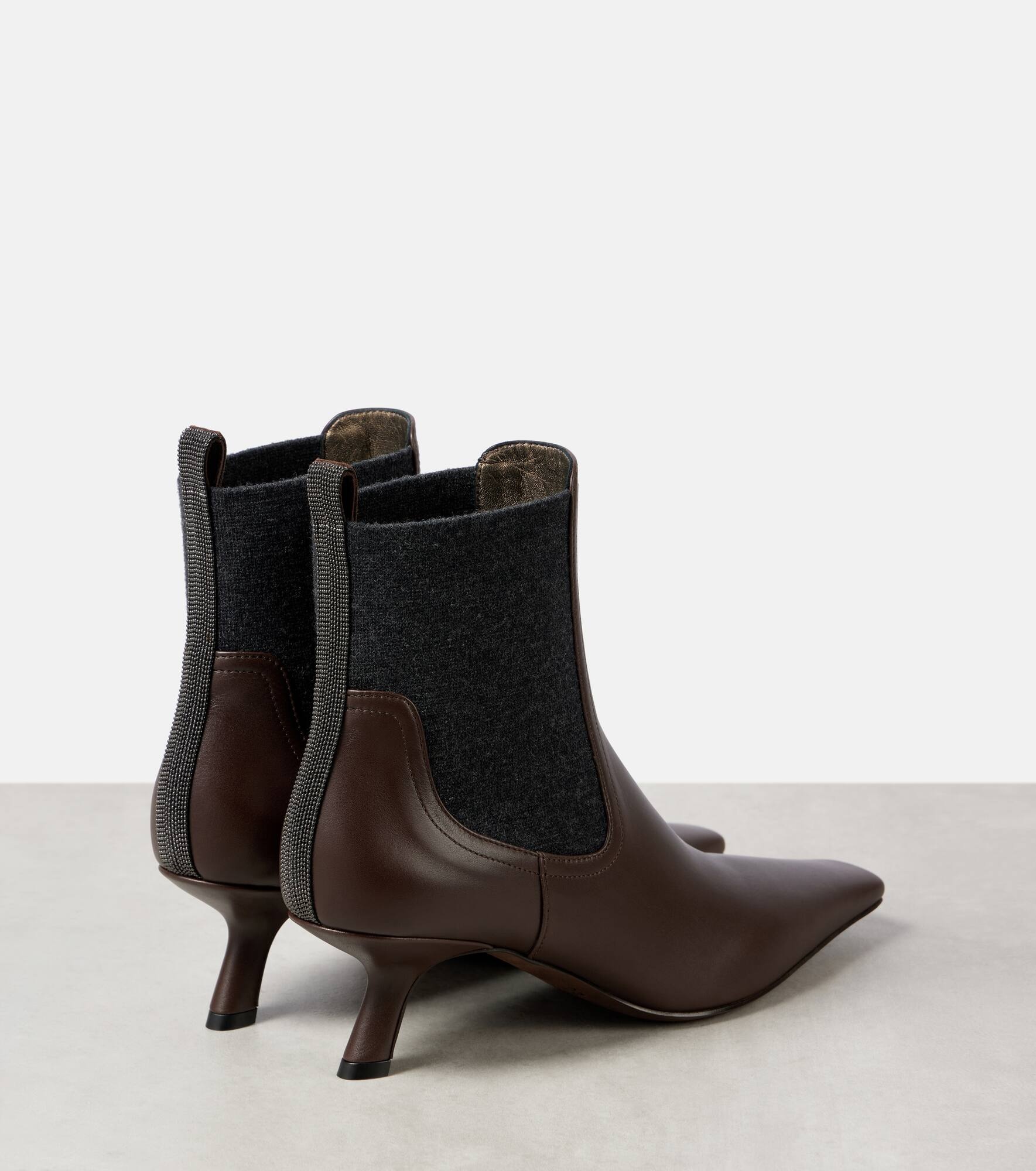 Leather ankle boots - 3