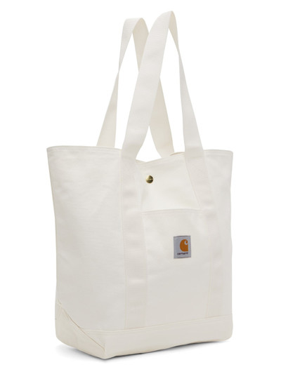 Carhartt White Canvas Tote outlook
