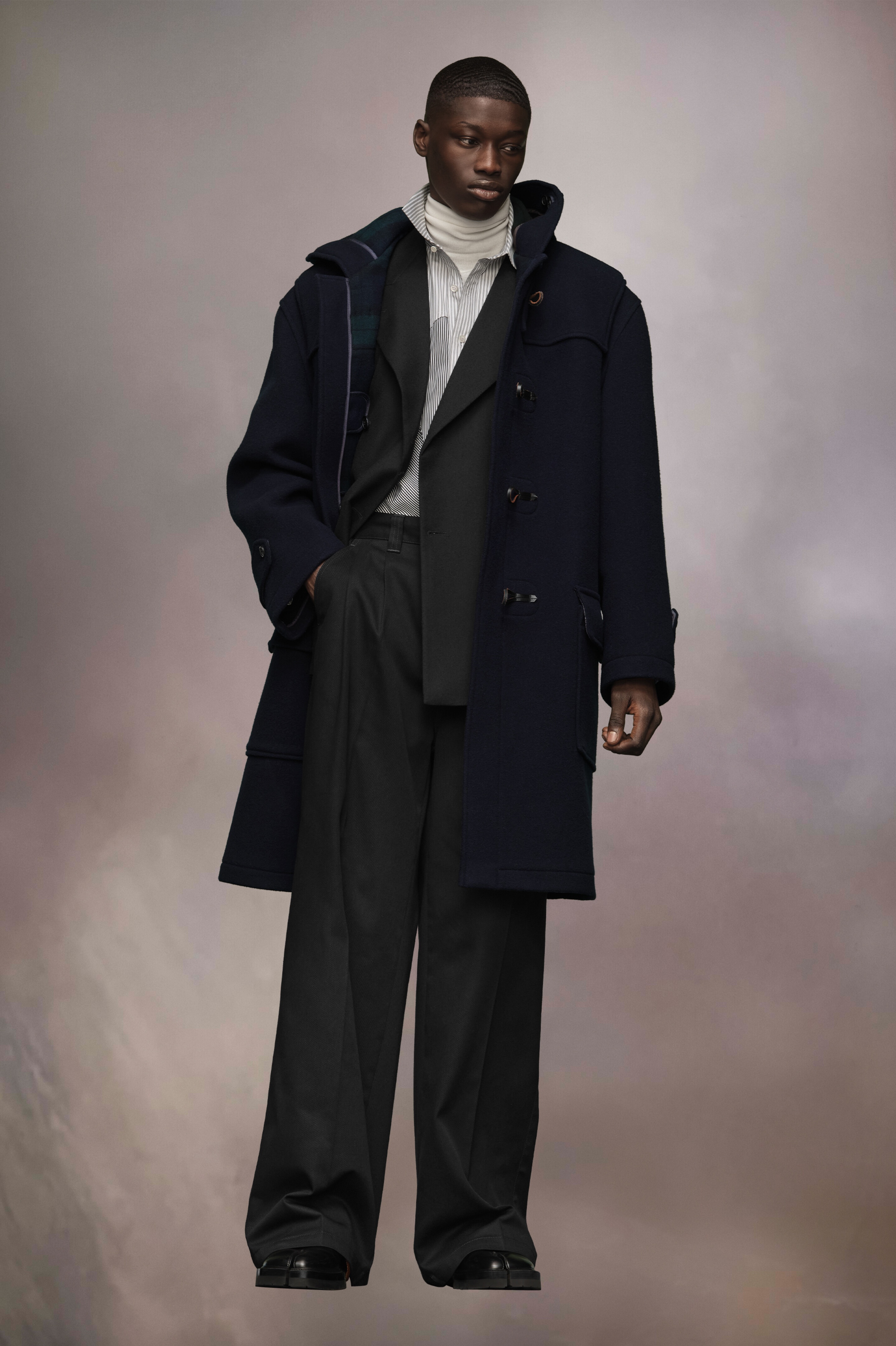 Hooded Wool Coat - 3