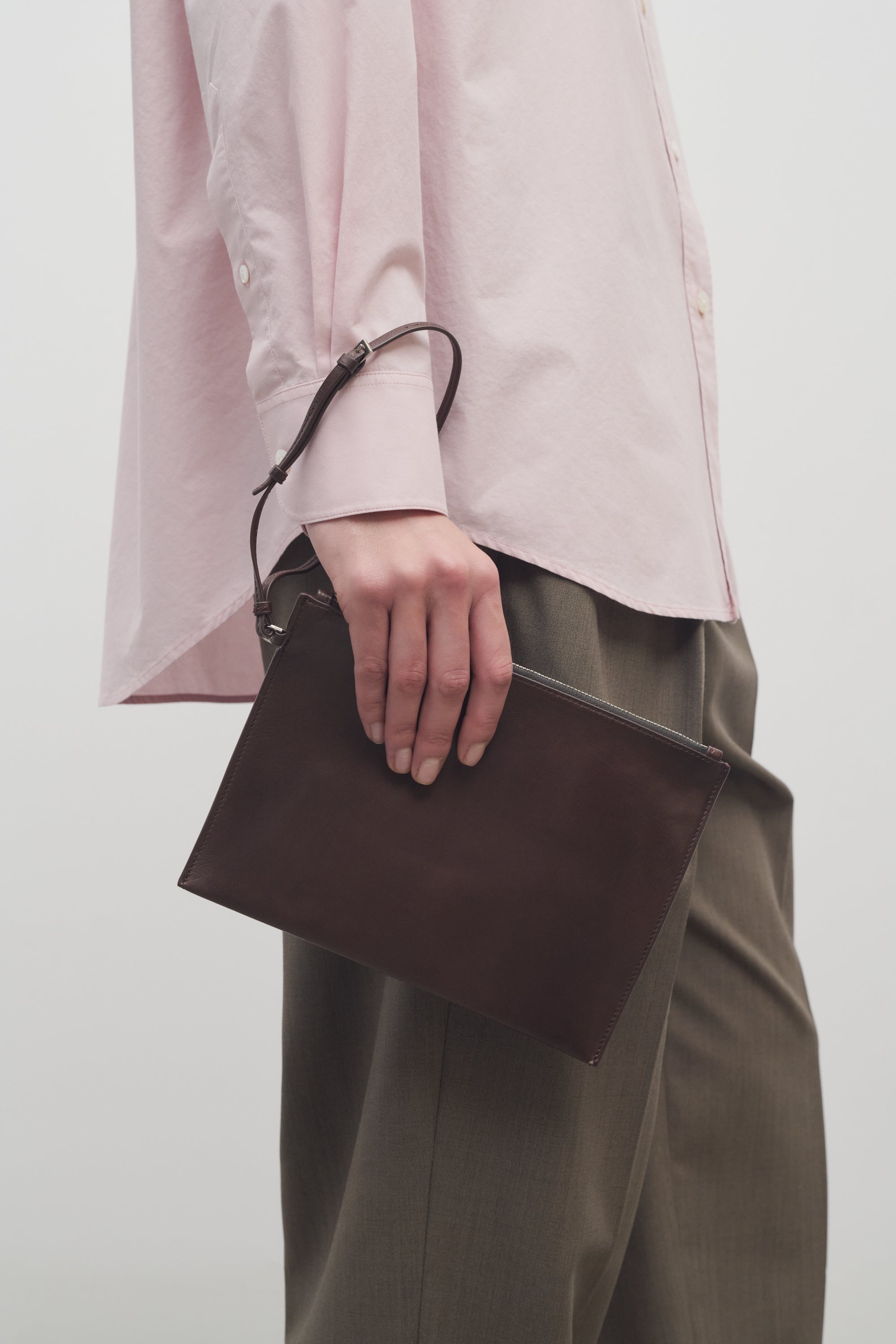 Wristlet Pouch in Leather - 3