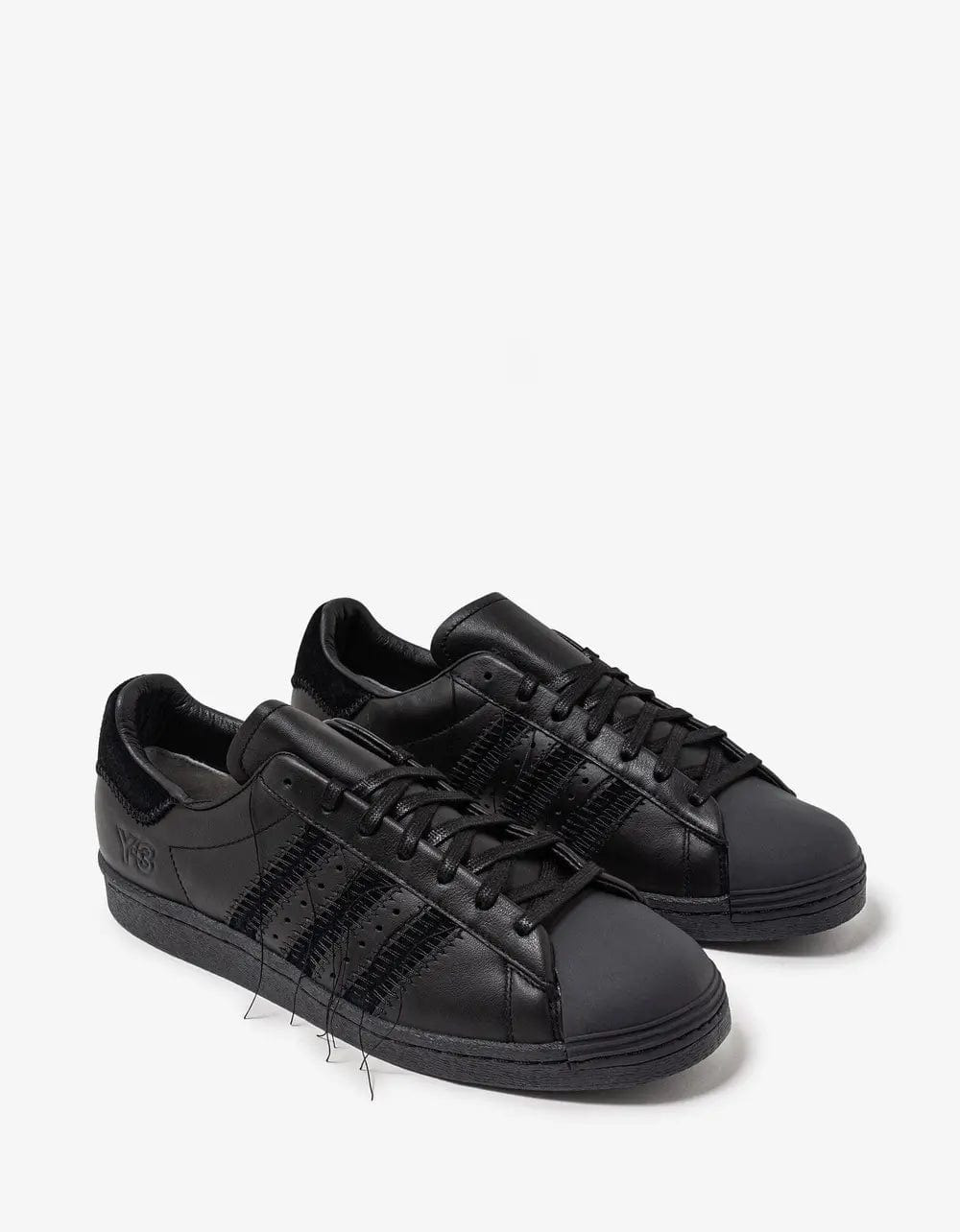 Y-3 Black Superstar Trainers - 1