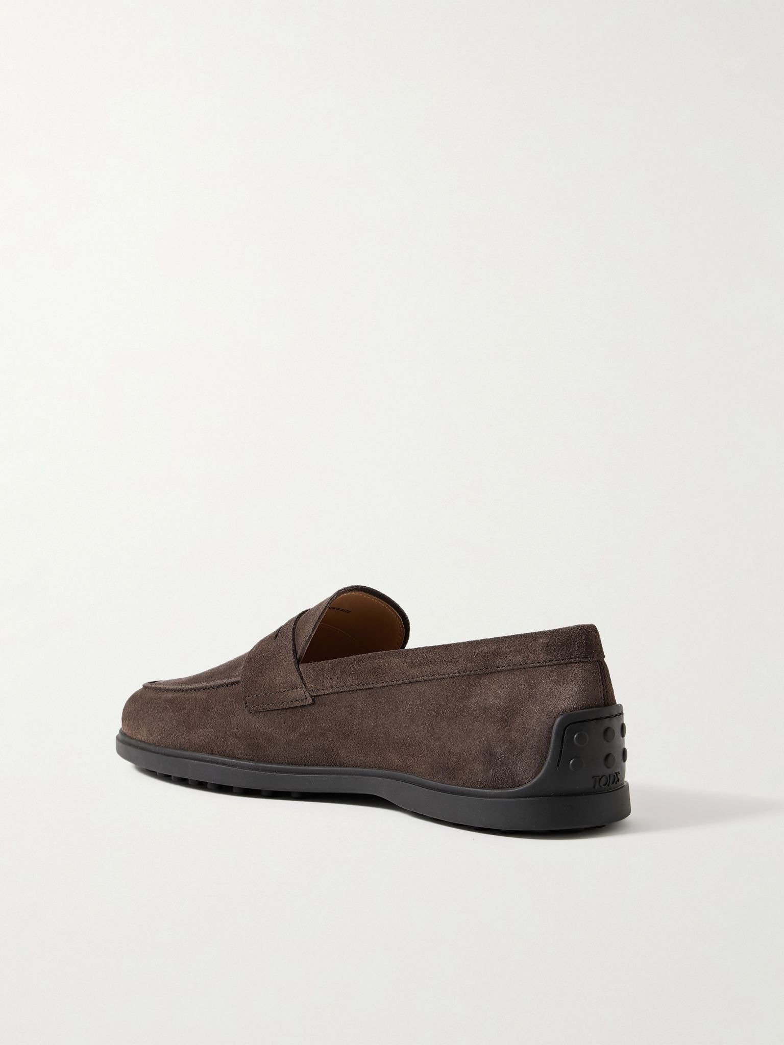 Suede Penny Loafers Dark brown - 4