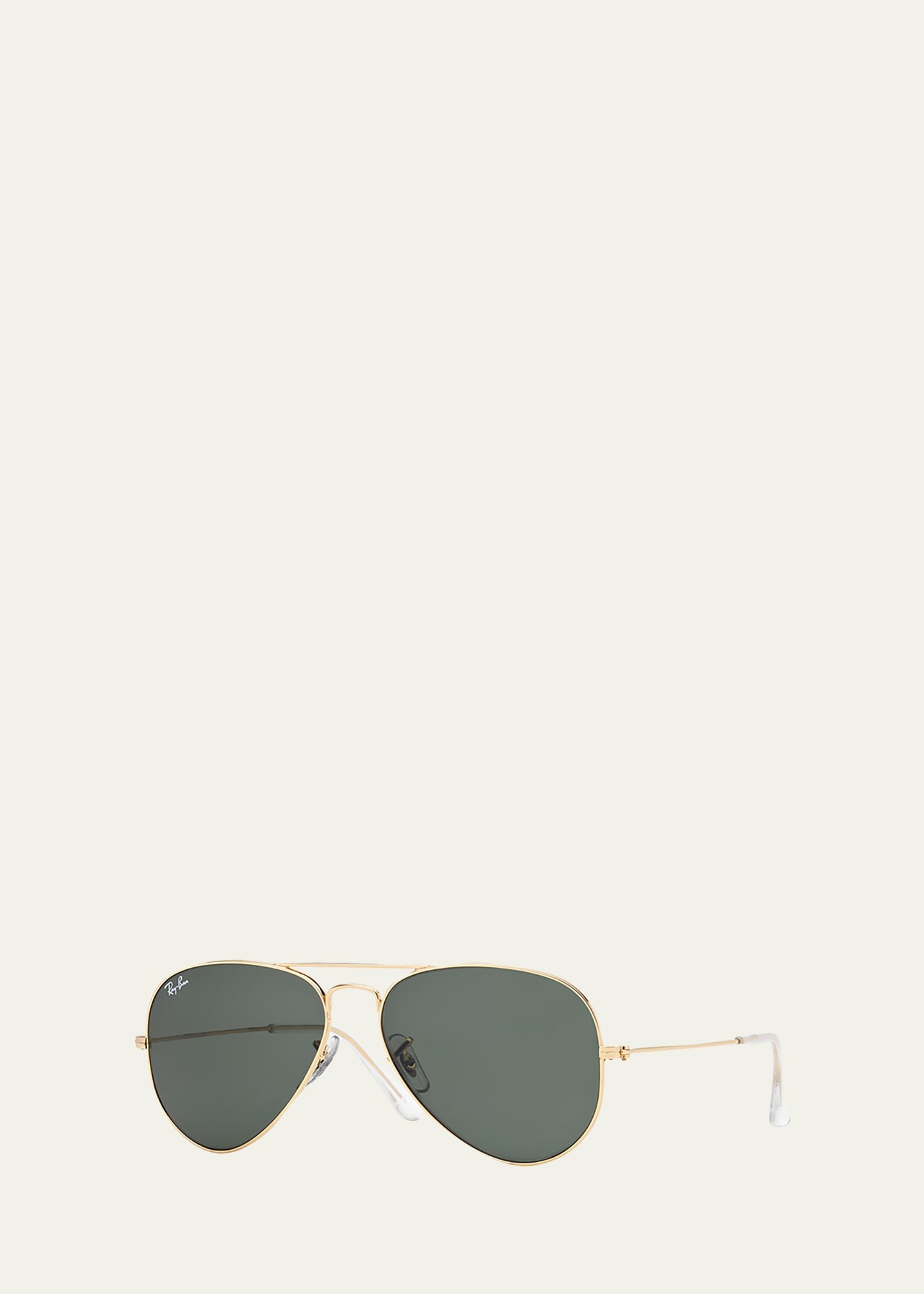 Monochromatic Metal Aviator Sunglasses, Yellow Pattern - 1