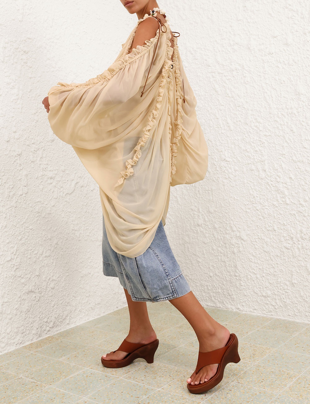ILLUMINATE DRAPED BLOUSE - 9