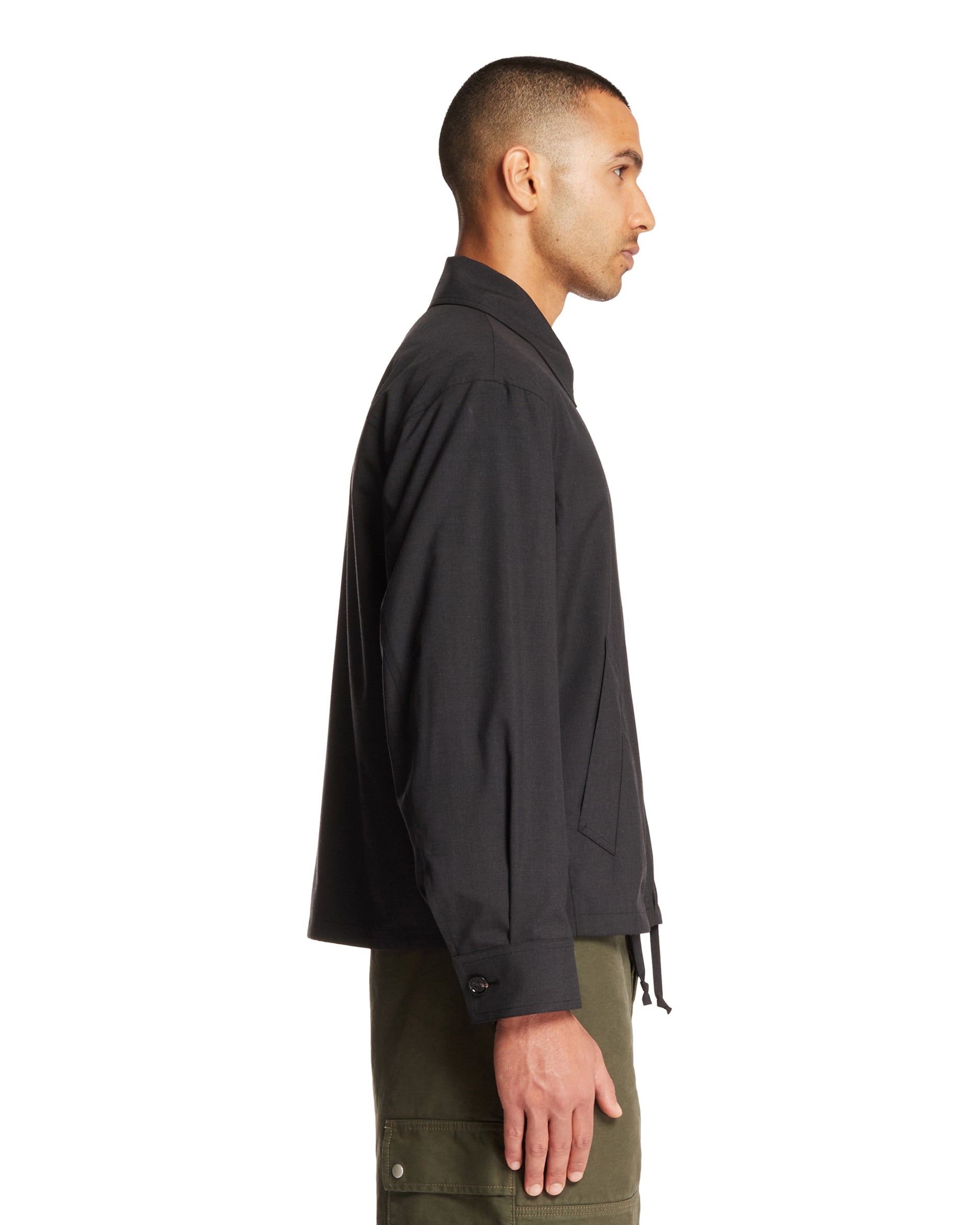 Gray Tech Nylon Kimono Jacket - 5