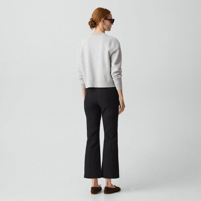 Theory Seamed Kick Pant in Stretch Cotton-Blend outlook