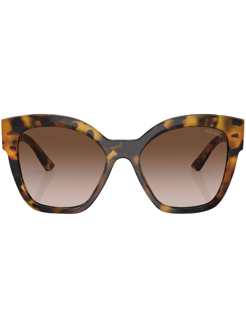 tortoiseshell-effect cat-eye sunglasses 1