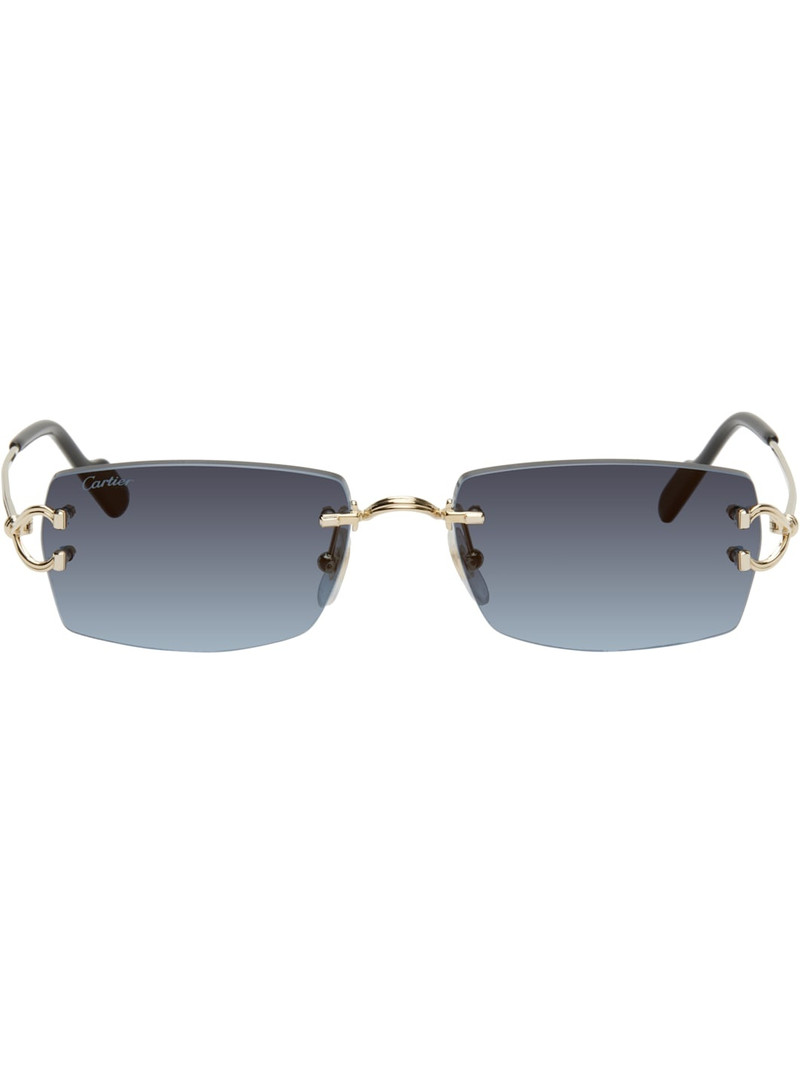 Gold 'Décor C Classique de Cartier' Sunglasses 1