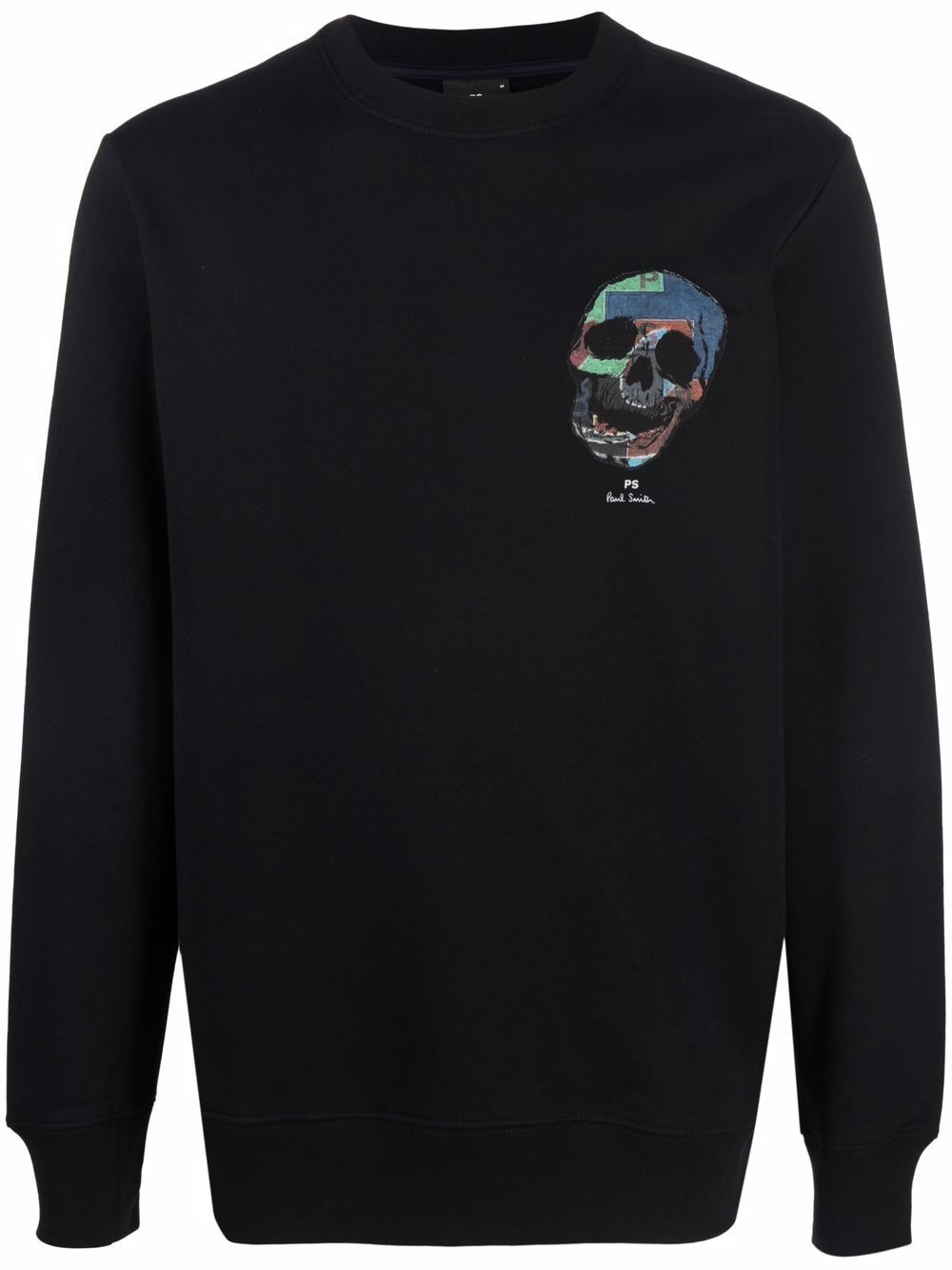 organic cotton skull sweatshirt - 1