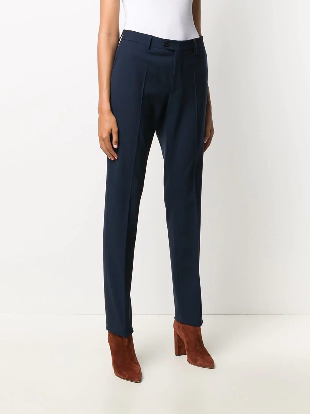 slim-fit tailored trousers  - 3